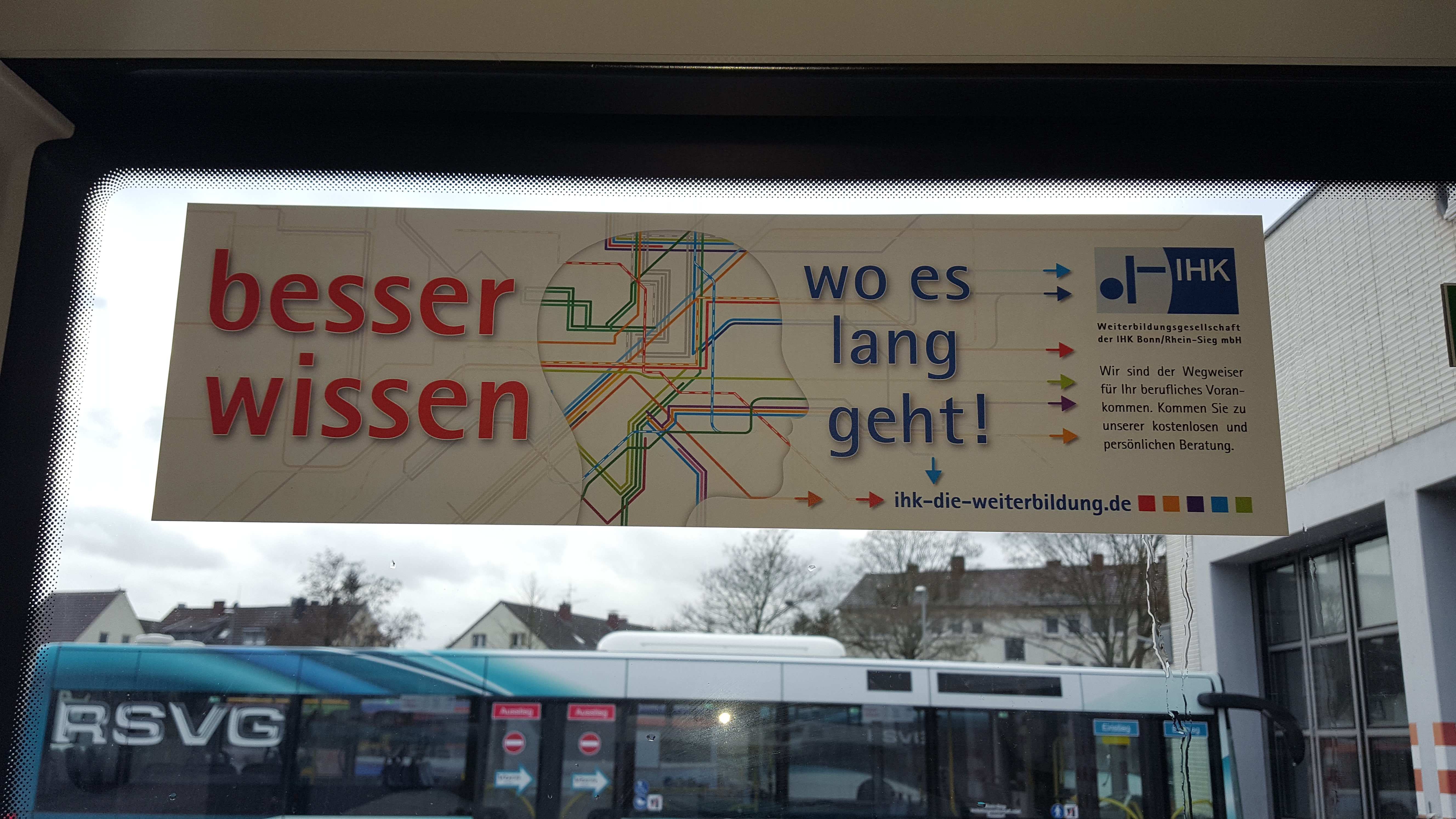 IHK Weiterbildung Werbung - Bus Innenraumwerbung